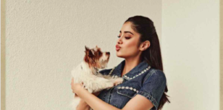 Bollywood Starlet Janhvi Kapoor Captures Hearts with Her Beloved Pet Dog