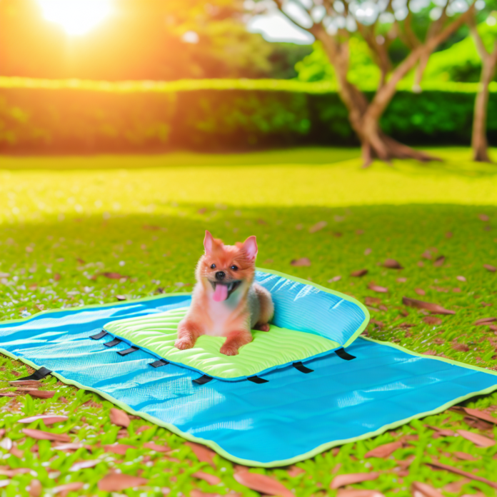 soft-cooling-dog-mat-breathable-foldable-summer-bed-for-pets puppy cushion
