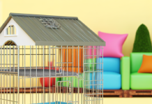 Large Iron Pet House – Double-Layer Crate for Cats, Puppies & Small Dogs pet cage