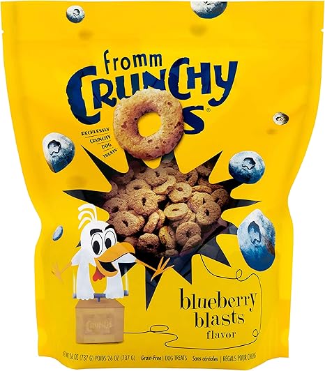 Fromm Crunchy Os Blueberry Blasts Dog Treats - Premium Crunchy Dog Treats