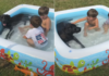 Dog Crashes the Neighbours’ Kids’ Pool Party & Becomes the Main Attraction Dog Crashes the Neighbours' Kids' Pool Party & Becomes the Main Attraction