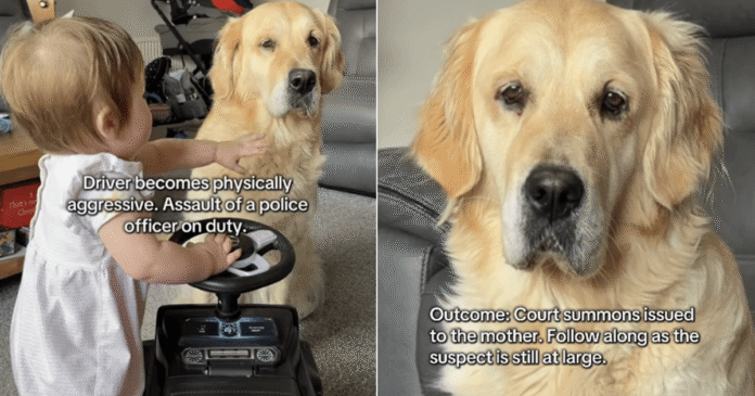 Golden Retriever’s Protective Instincts Kick in as Toddler Plays Like It’s Her Duty