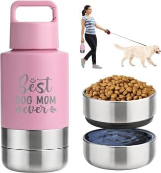 KEWIXY Insulated Dog Travel Water Bottle