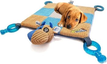  Puppy Play Mat with Teething Toys