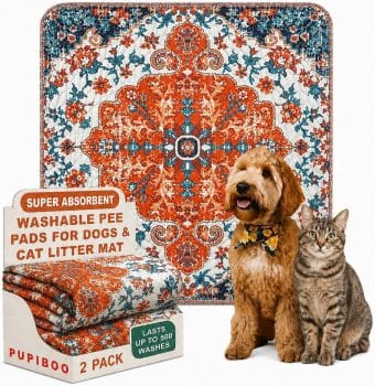 PUPIBOO Washable Pee Pads for Dogs and Cats