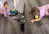 Dog Accidentally Teaches Toddler How To Play Fetch, but She Copies One Part a Little Too Well Dog Accidentally Teaches Toddler How To Play Fetch, but She Copies One Part a Little Too Well